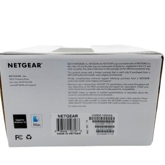 NETGEAR CM500-100NAS DOCSIS 3.0 High Speed M - Picture 10 of 11